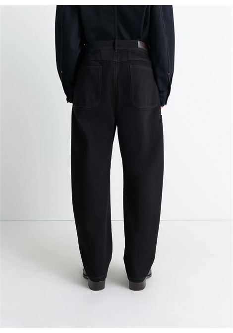 pantaloni twisted workwear uomo nero LEMAIRE | PA1102 LD1055BK999